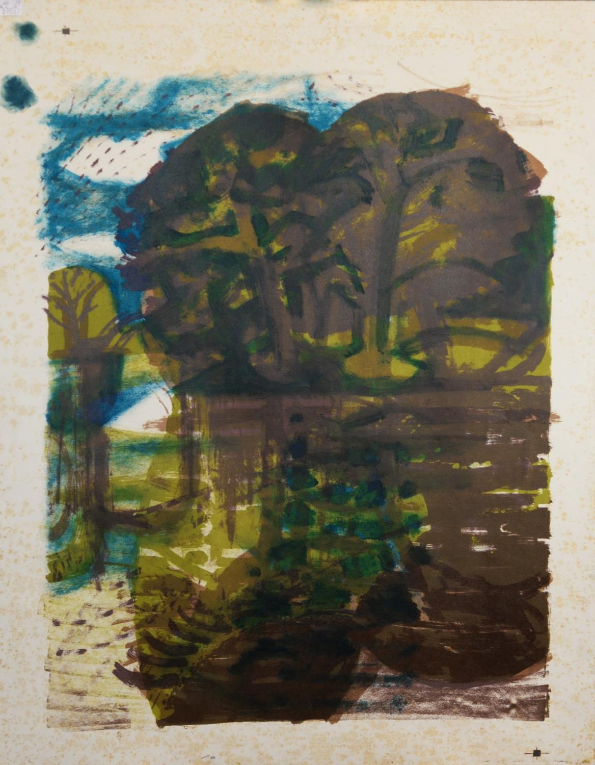 NORMAN JAQUES (1922-2014) TWO LIMITED EDITION COLOUR PRINTS ‘Tatton Park Cheshire’ (5/7), untitled