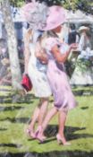 SHEREE VALENTINE DAINES (b.1959) ARTIST SIGNED LIMITED EDITION COLOUR PRINT ‘Ascot Chic I’ (129/195)