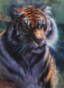 ROLF HARRIS (b.1930) ARTIST SIGNED LIMITED EDITION COLOUR PRINT ON CANVAS ‘Tiger in the Sun’ (132/
