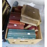 COLLECTION OF VINTAGE AND ANTIQUE BOOKS INCLUDING; DICKENS, ENCYCLOPEDIA AND MORE