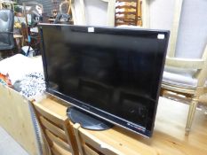 PANASONIC FLAT SCREEN TELEVISION, 36”, A PANASONIC DVD PLAYER AND VIDEO RECORDER, WITH REMOTE