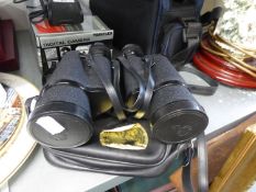 PAIR OF TASCO ZIP 2014 16X50MM FULLY COATED LENSES PRISM BINOCULARS, IN CASE