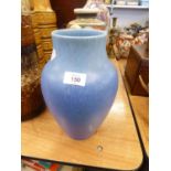 ROYAL LANCASTRIAN MOTTLED BLUE POTTERY VASE, MOULD No: 2085, 10 ¼” (26CM) HIGH