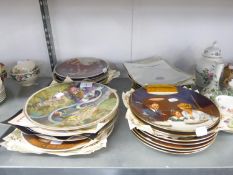 A LARGE COLLECTION OF COLLECTORS PLATES, MAINLY BY 'KNOWLES', VARIOUS SERIES (APPROX 22), MOSTLY