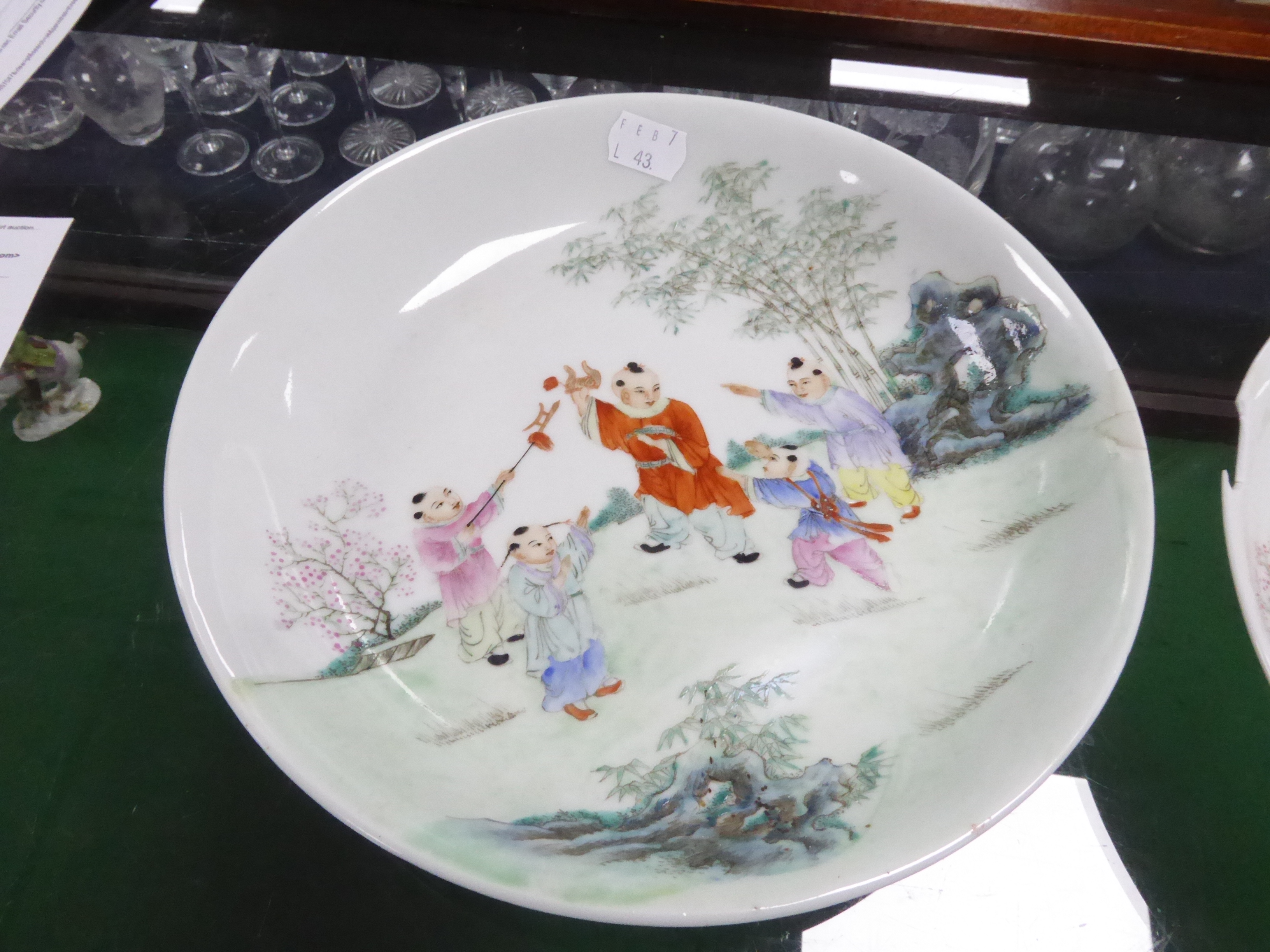 PAIR OF QIANLONG MARK AND PERIOD FAMILLE ROSE BOWLS, with polychrome scenes of children playing, 9 - Image 4 of 9