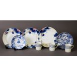 ASSORTED JAPANESE PORCELAIN TEA WARES, to include three side plates, three associated coffee cans, a
