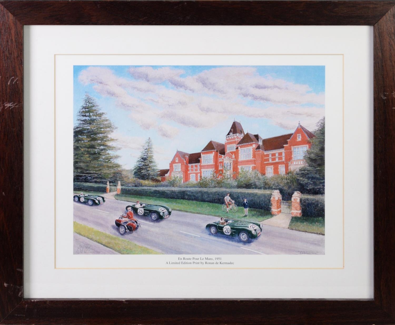 JAMES VINCIGUERRA ARTIST SIGNED LIMITED EDITION COLOUR PRINT ‘Warwick School’ (7/100) 9 ¼” x 15” ( - Image 3 of 4