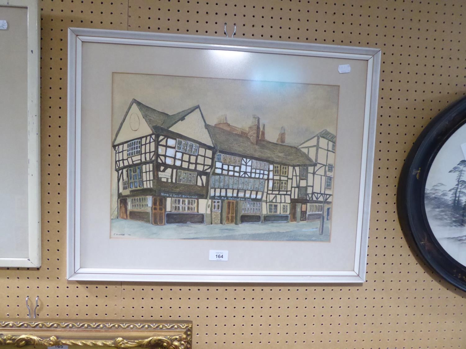 J. GLEAVE WATERCOLOUR DRAWING ‘THE SHAMBLES, MANCHESTER’