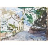 JOHN THOMPSON (1924-2011) PAIR OF WATERCOLOURS Houses in Oldham Signed 5” x 6 ½” (12.7cm x 16.5cm)