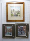 TOM DODSON ARTIST SIGNED COLOUR PRINTS, A PAIR Street scenes with children at play, Guild stamped