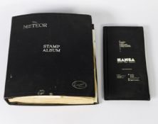 METEOR STAMP ALBUM WITH A RANGE OF INTERESTING COVERS, plus ranges of stamps - noted MINT CHINESE
