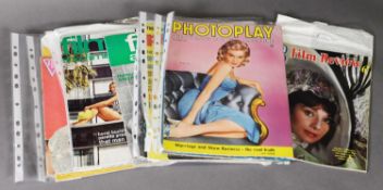 FIFTEEN 1950’s AND LATER EDITIONS OF MOVIE MAGAZINES WITH PICTORIAL COVERS, ELIZABETH TAYLOR,