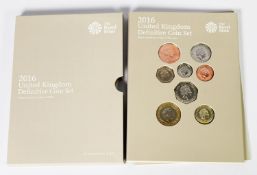 Royal Mint, UK, 2016, Definitive Coin Set, pristine condition