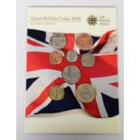 Royal Mint, UK, Great British Coins, 2010, pristine condition