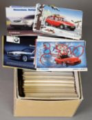 APPROXIMATELY FIVE HUNDRED MODERN ADVERTISING POSTCARDS OF CARS