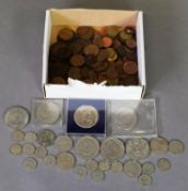 SELECTION OF VICTORIAN AND LATER COPPER AND SILVER GB COINAGE, including Cook Islands Royal visit