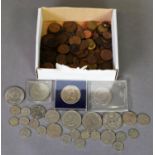 SELECTION OF VICTORIAN AND LATER COPPER AND SILVER GB COINAGE, including Cook Islands Royal visit