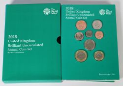 Royal Mint, UK, 2018, Annual Coin Set, pristine condition