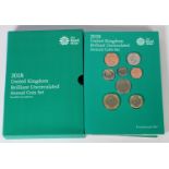 Royal Mint, UK, 2018, Annual Coin Set, pristine condition