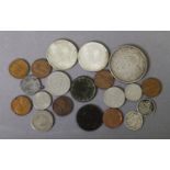 USA MORGAN SILVER DOLLAR 1921 (VF); TWO KENNEDY HALF DOLLARS 1964, thirteen other USA POST-WAR