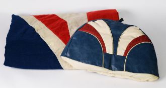 VERY LARGE, PROBABLY MID 20th CENTURY UNION FLAG OF TRADITIONAL STITCHED TOGETHER MANUFACTURE,