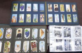 RING BINDER ENCLOSING A COLLECTION OF LARGER SIZE CIGARETTE CARDS, to include; Ardath -