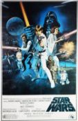 ORIGINAL STARWARS - A NEW HOPE 1977 COMMERCIAL LITHOGRAPHIC POSTER, marked PTW531 Litho in USA to