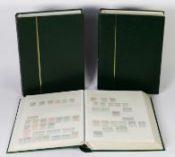 Three volume collection of British Commonwealth, housed in three large, green stockbooks, QV –