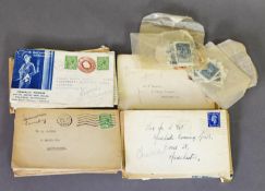 THIRTY STANDARD SIZE ENVELOPES, 1920s - 1940s, EACH CONTAINING LOOSE STAMPS sorted by country,