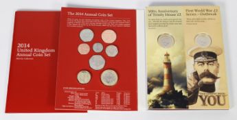 Royal Mint, UK, 2014 Annual Coin Set, pristine condition