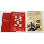 Royal Mint, UK, 2014 Annual Coin Set, pristine condition