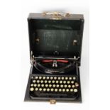 1930s REMINGTON MANUAL TYPEWRITER in little used condition, with original receipt from Remington