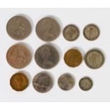 SELECTION OF MAINLY GEORGE V SILVER COINAGE PRE 1947, to include 8 florins, mainly showing wear, one