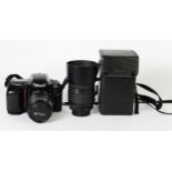 NIKON 35mm SLR F50 WITH 35-80mm LENS, plus polarizing filter and handbook [qty]