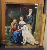 FAMILY PORTRAIT C.1980 BY REPUTE FROM TORKINGTON HALL (52cm x 63cm)