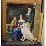 FAMILY PORTRAIT C.1980 BY REPUTE FROM TORKINGTON HALL (52cm x 63cm)