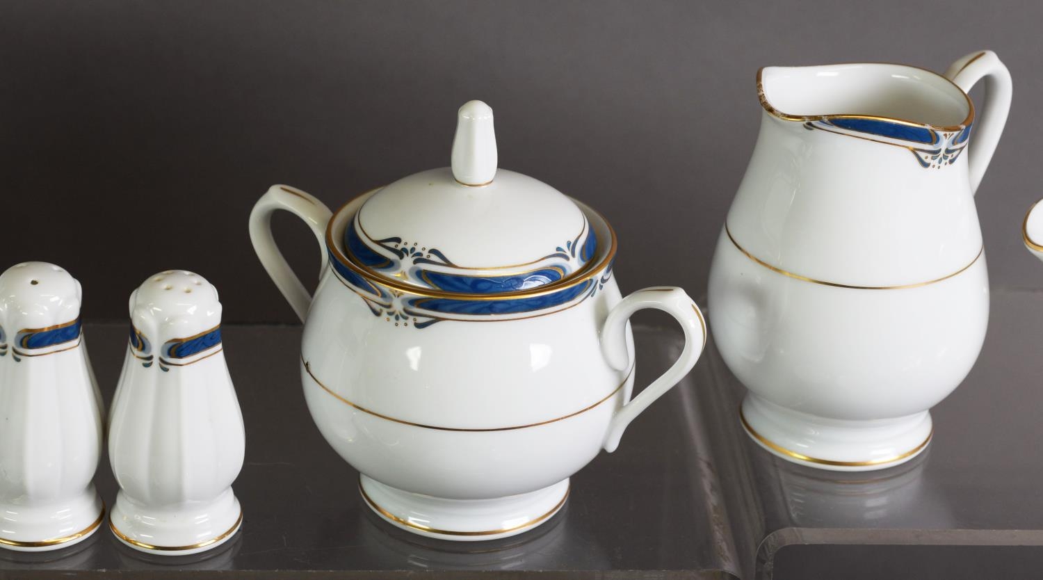 SIXTY SEVEN PIECE NORITAKE IMPRESSION PATTERN PORCELAIN DINER AND TEA SERVICE FOR EIGHT PERSONS, - Image 2 of 3