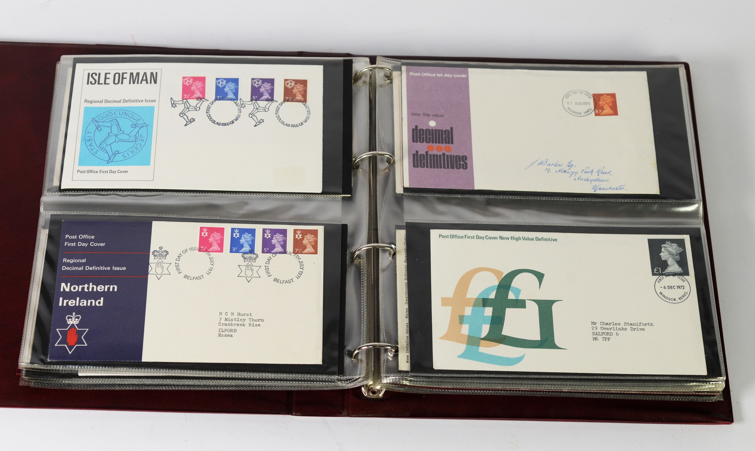 STAMPS, THREE BINDERS OF UK FIRST DAY COVERS, 1942 - 1991, (clean lot) - Image 2 of 3