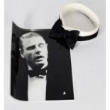 A WINGED STARCHED COLLAR AND BOW TIE WORN BY EDWARD FOX in a production of 'The Reunion' by T.S.
