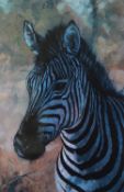 ROLF HARRIS (b.1930) ARTIST SIGNED LIMITED EDITION COLOUR PRINT ON PAPER ‘Young Zebra’ (58/195) no