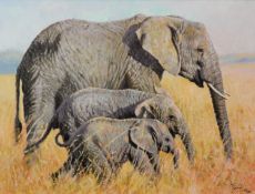 TONY FORREST (b.1961) ARTIST SIGNED LIMITED EDITION COLOUR PRINT ‘Family Outing’, (30/195), with