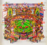 SUSANNAH McDONALD (b.1954) ARTIST SIGNED LIMITED EDITION 3D COLOUR PRINT ‘Baseball’ (244/325)