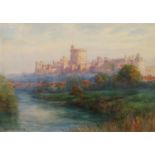 EDWARD MILLS (NINETEENTH/ TWENTIETH CENTURY) PAIR OF WATERCOLOUR DRAWINGS ‘Warwick Castle’ and ‘