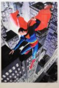 ALEX ROSS (b.1970) FOR DC COMICS ARTIST SIGNED LIMITED EDITION COLOUR PRINT ‘Superman Twentieth