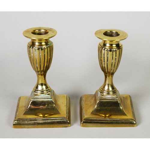 THREE PAIRS OF BRASS EJECTOR CANDLESTICKS, 11 ¾”- 4 ¾” (29.9cm–12cm) high, (6) - Image 2 of 2