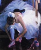 SHERREE VALENTINE DAINES (MODERN) ARTIST SIGNED LIMITED EDITION COLOUR PRINT ’The Pink Slipper’ (