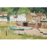 HARRY RUTHERFORD (1903-1985) WATERCOLOUR Riverscape with stone bridge Signed 9” x 12 ½” (22.9cm x