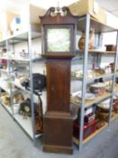 A LATE EIGHTEENTH CENTURY OAK CASED 30HR LONGCASE CLOCK (NEWARK FACE) (A.F.)