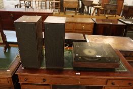 A BANG AND OLUFSON BEOGRAM 1500 RECORD PLAYER AND AN PAIR OF BEOVOX 1000 SPEAKERS