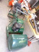 ATCO ROYALE B24E PETROL DRIVEN ROLLER LAWN MOWER, WITH RISE-ON ROLLER ATTACHMENT